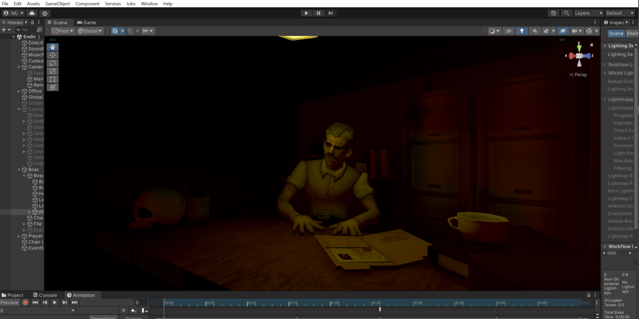 boss in unity editor screenshot