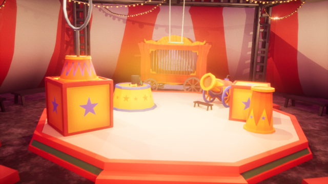 circus preforming area shot