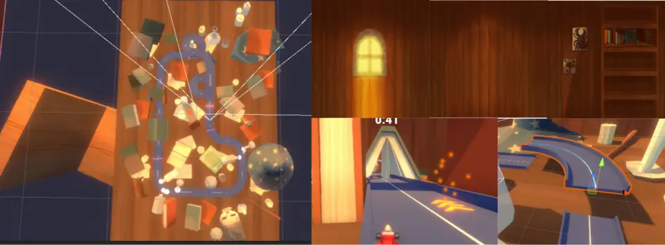 map layout of the go kart game