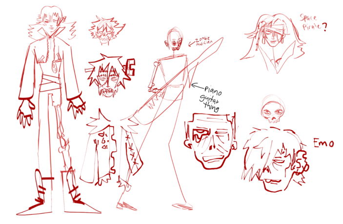 More character Concept work for franken