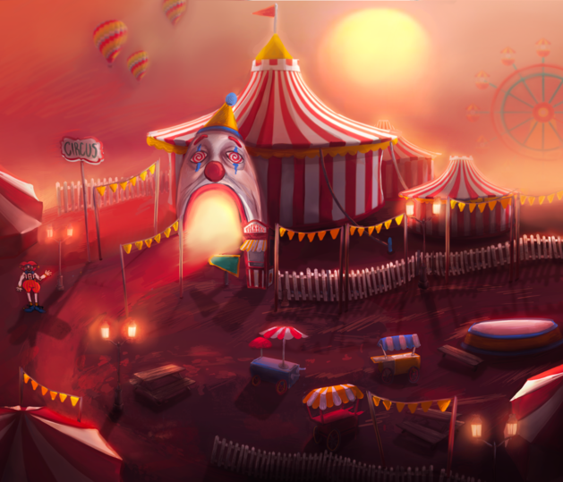 circus environment artwork draft