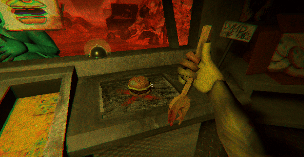 making a burger in greeds grub