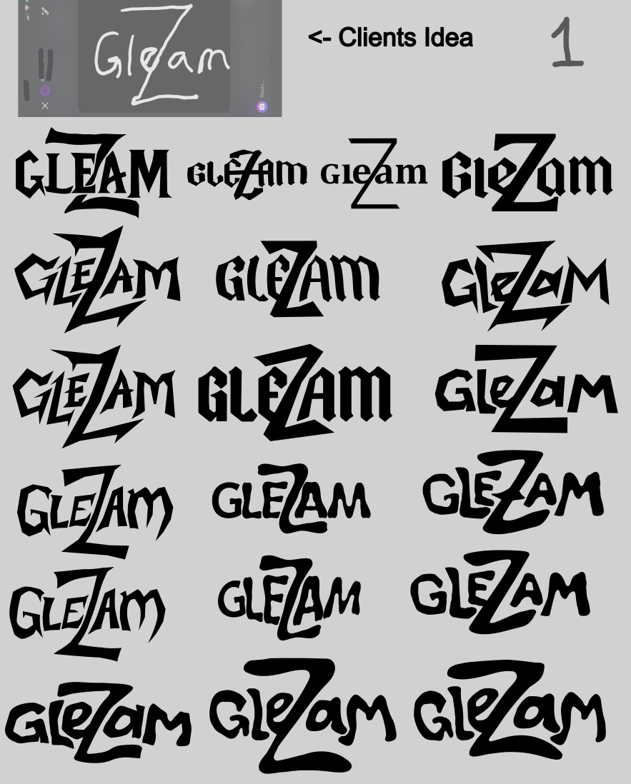 Gleamzie Logo Concepts 1