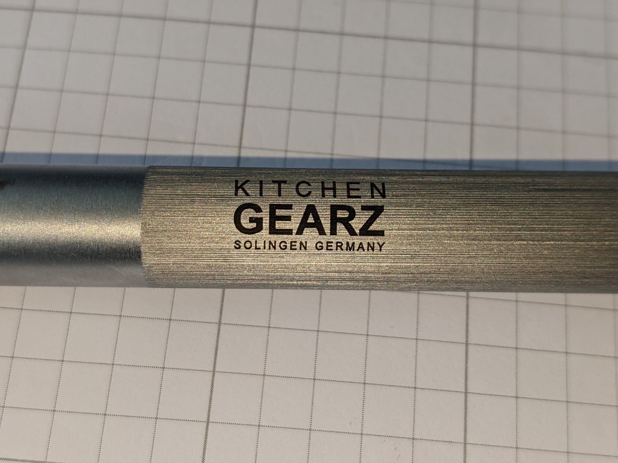 Logo on knife