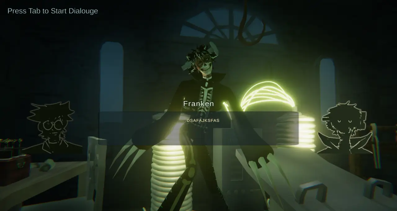 talking to franken ingame