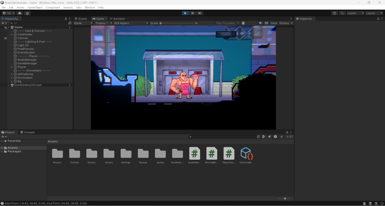 clench squeeze ignite in the unity editor