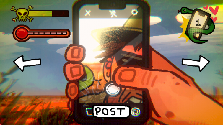 phone gameplay in crikey