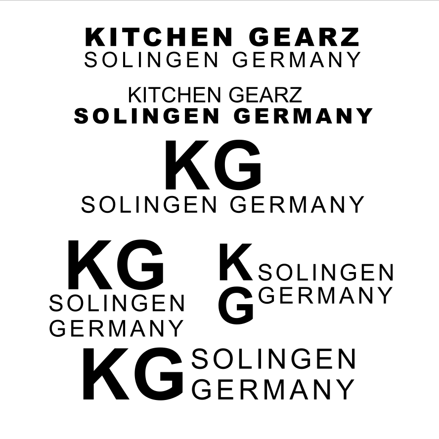 House of knives concept logos