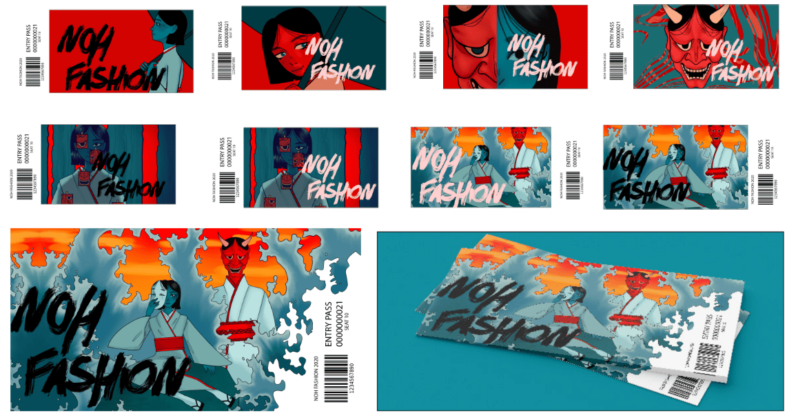 Noh Ticket Graphics