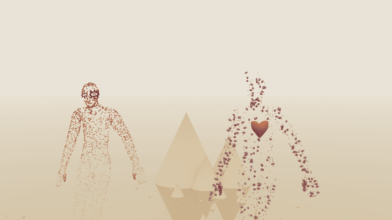 characters walking animation shot from harmony