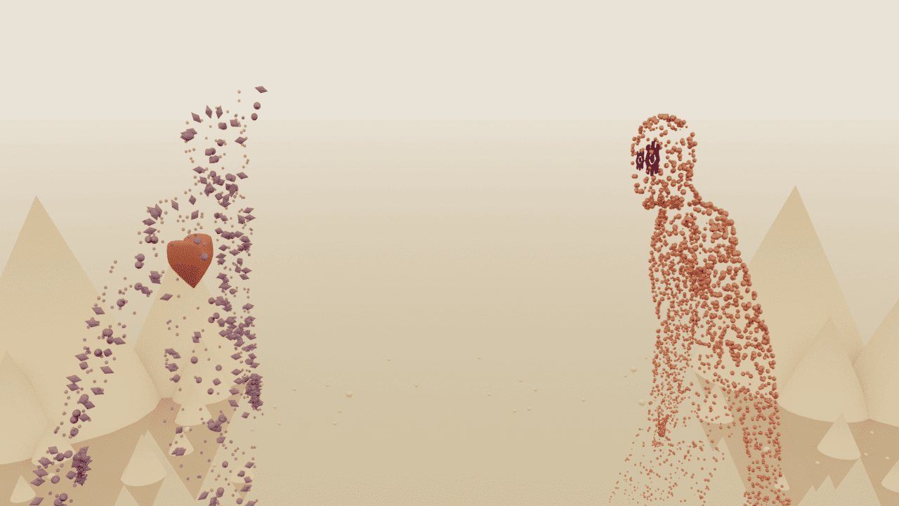 Character animation shot from harmony