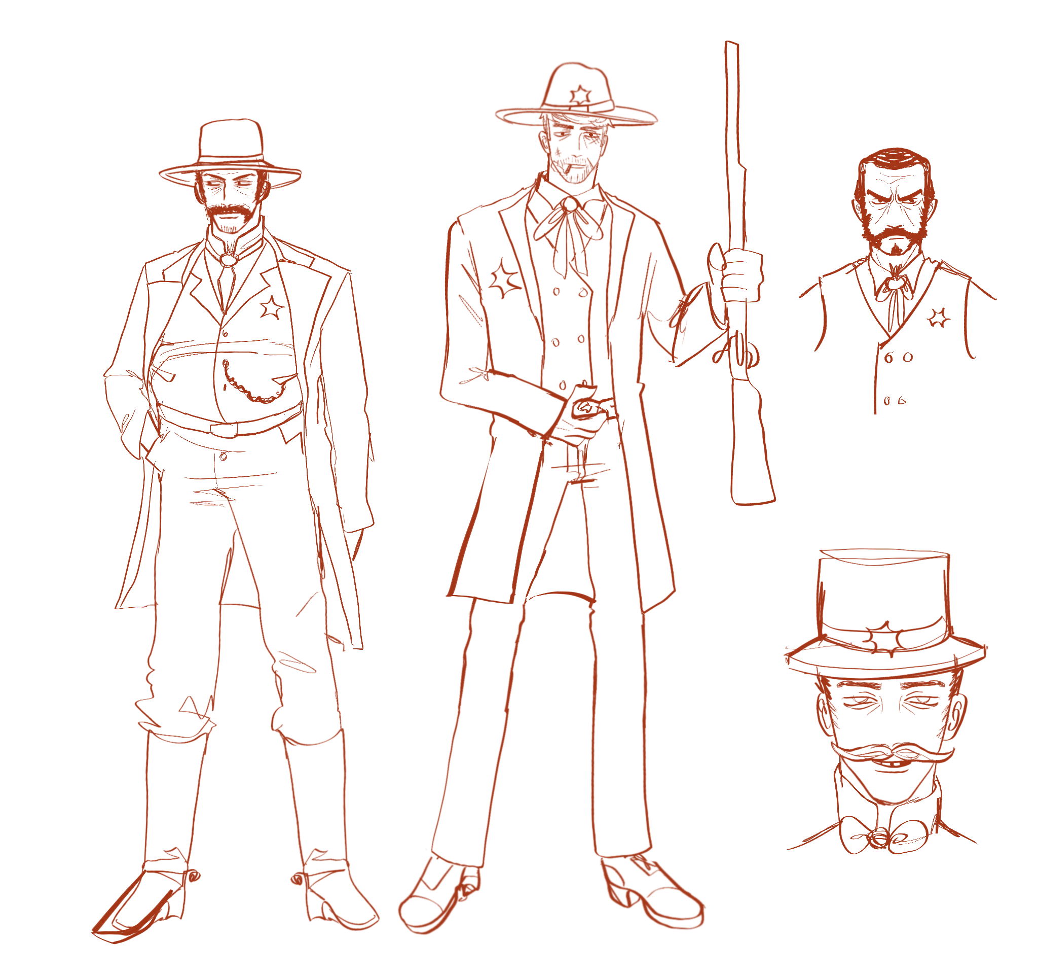 yeehaw 4 sheriff character concepts